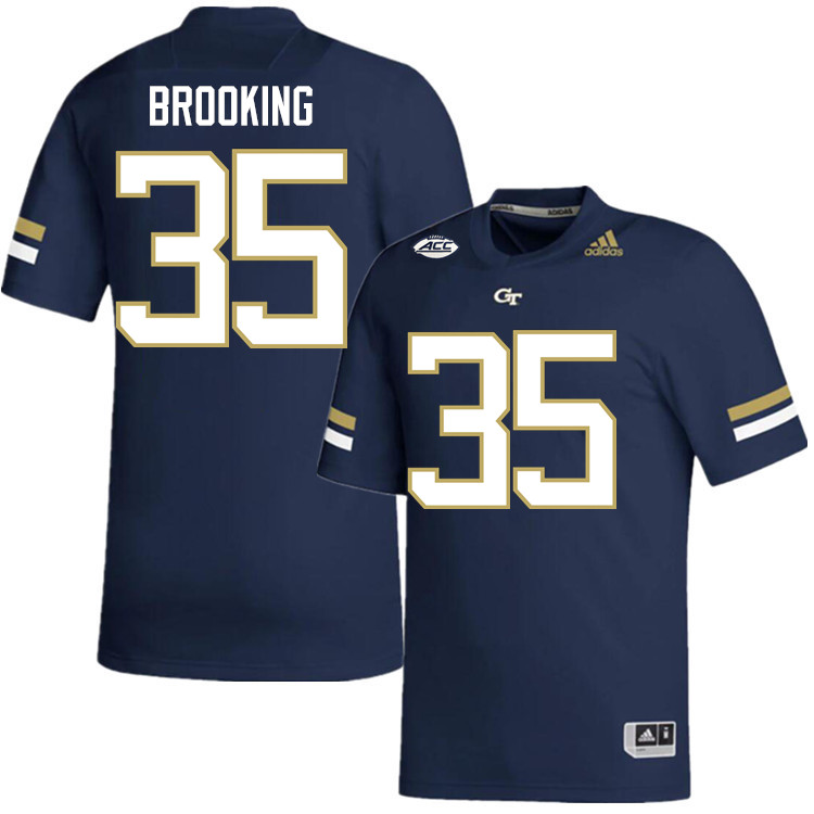 Keith Brooking Georgia Tech Jerseys,Georgia Tech Yellow Jackets College Football Uniforms-Navy